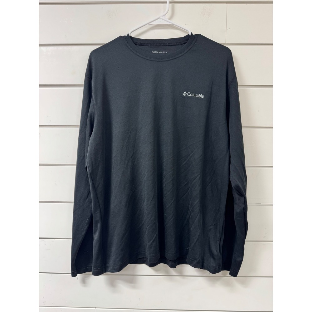 Columbia Omni-Wick Mens Black Long Sleeve Thermal Layering Shirt Large